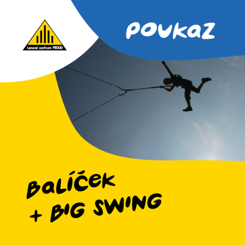 Poukaz do lanového centra - Balíček + Big Swing