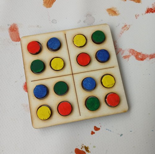 Piškvorkové sudoku - vyberte balení: 5 ks v balení