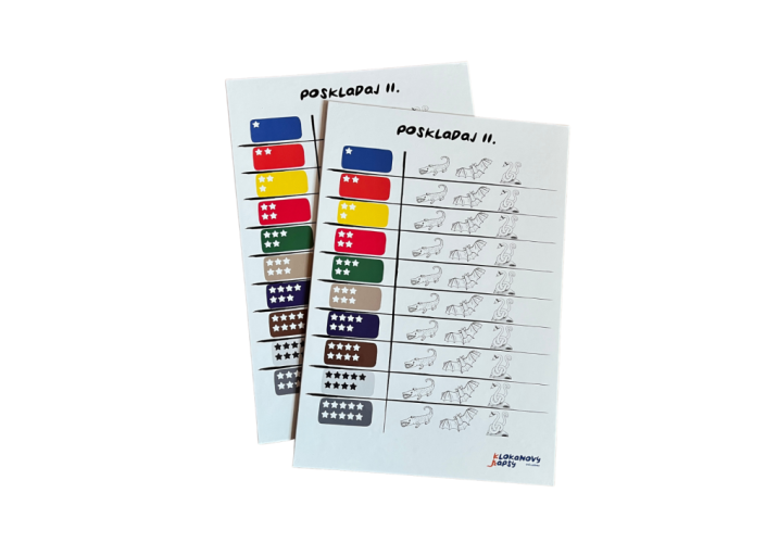 Stieracie sebahodnotiace tabuľky - Poskladaj II. (5 ks)