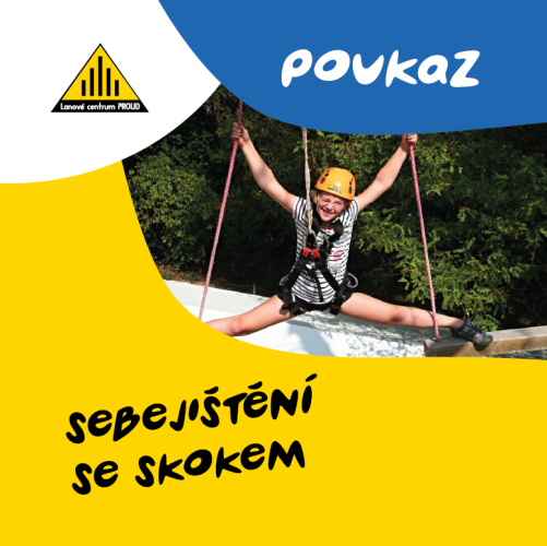 Poukaz do lanového centra - Sebejištění se skokem