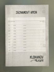 Záznamový arch - balení 10 kusů