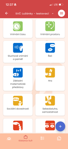 Aplikace Klokanův kufor